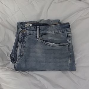 mid-rise boyfriend jeans